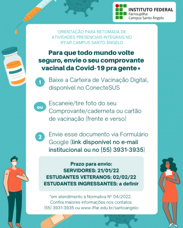 Comprovante vacinação IFFar 2022