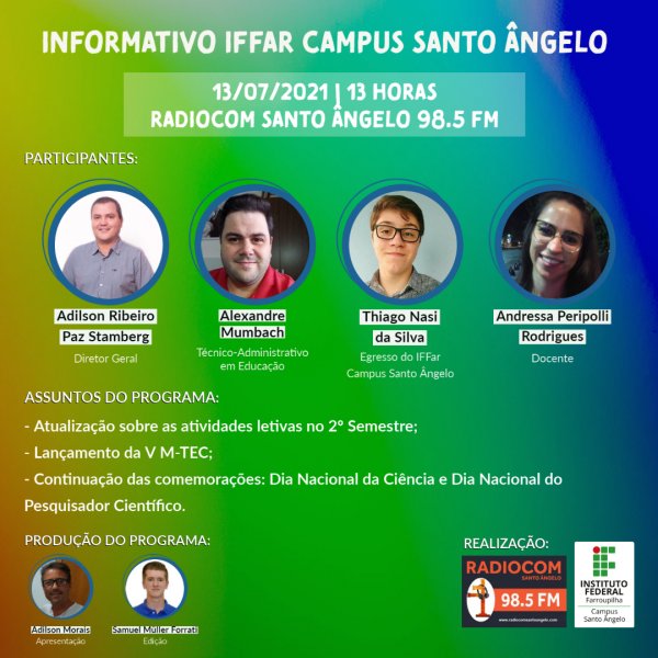 13.07.21 Informativo IFFar SAN