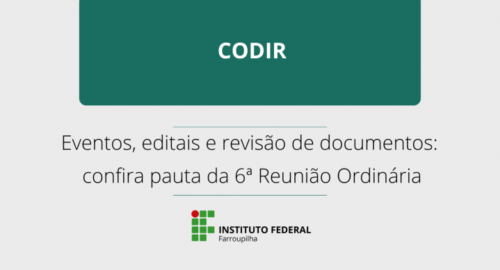 6reuniãocodir notícia18092025