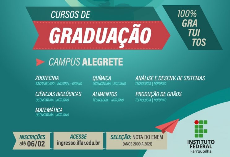 PS Graduação campus Alegrete cartaz 100