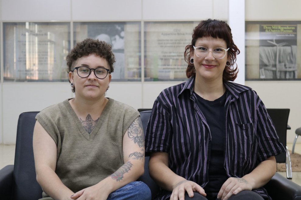 Fernando e Jazz, alunos do IFFar - Campus São Borja