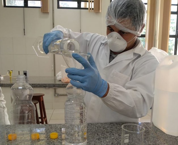 produção alcool glicerinado Alegrete 1