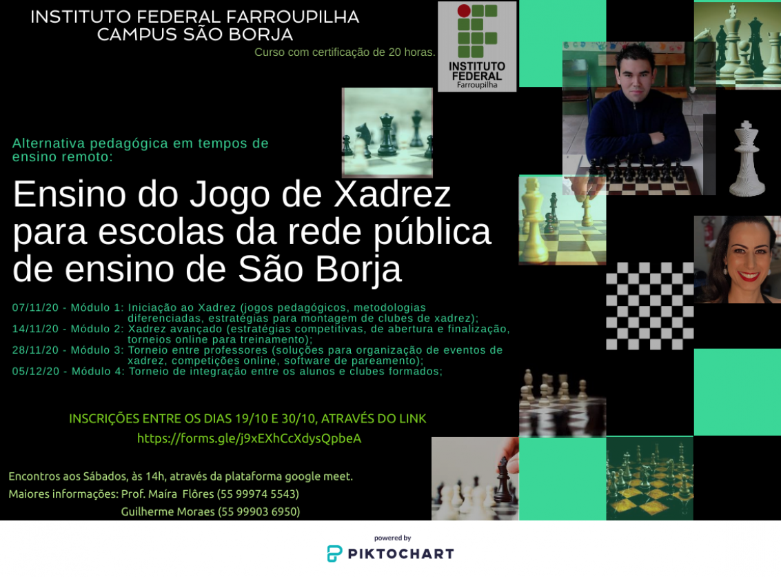Curso de Formação em Xadrez para escolas da rede pública de ensino de São  Borja - IFFar