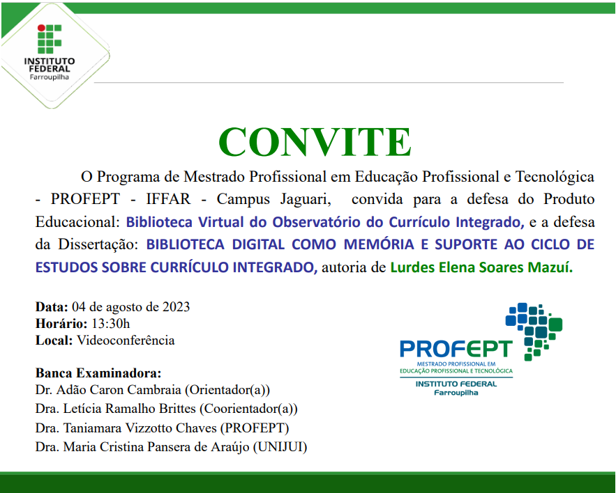 Convite Defesa Lurdes