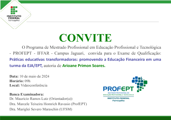 Convite Qualificação Arioane T6