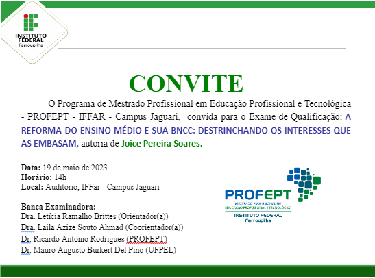 Convite Qualificação Joice Soares