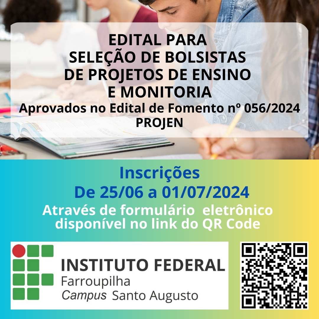 Arte Edital para seleção de bolsistas
