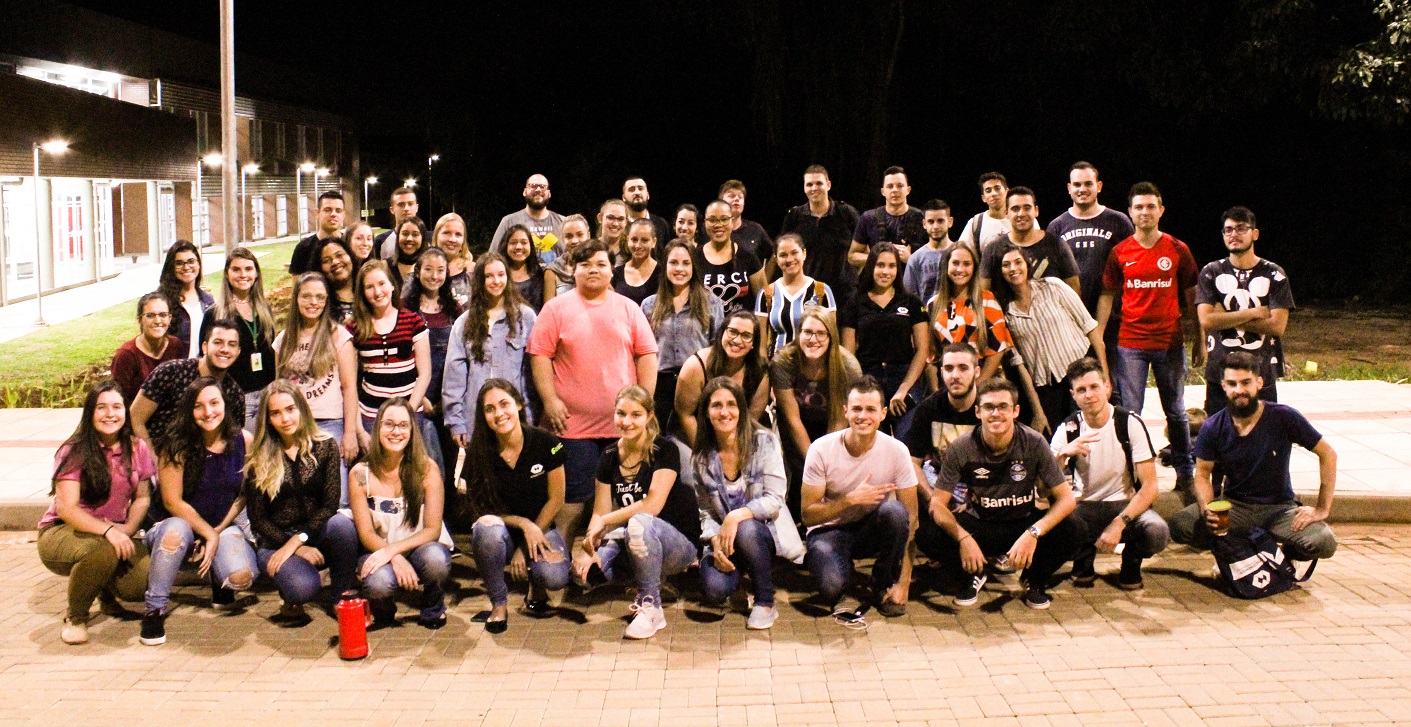 Estudantes do 1º e 3º semestres do Bacharelado em Administração do IFFar Campus Santo Augusto