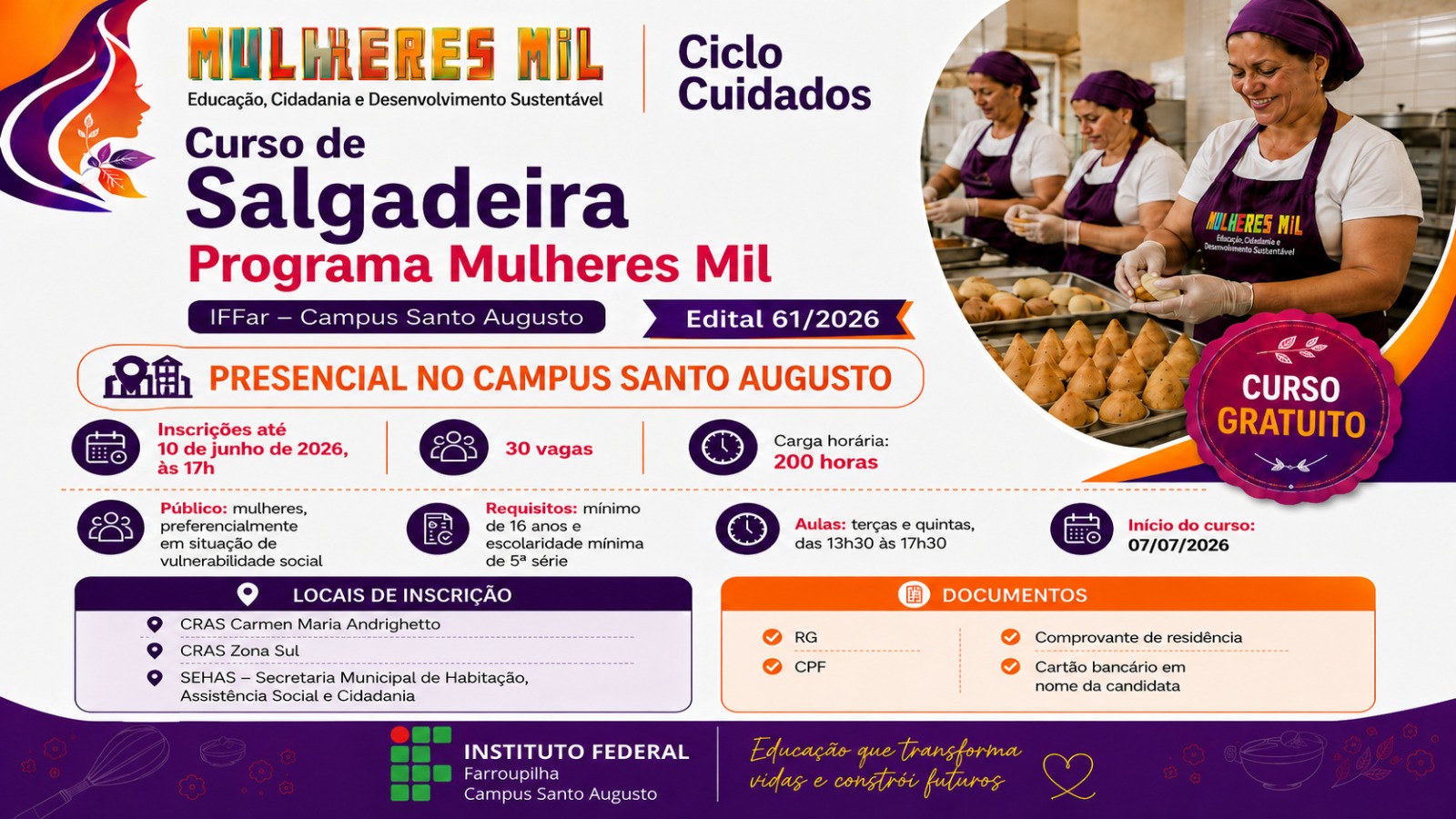 Inscrições Mulheres Mil 2026