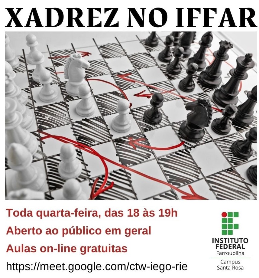 Projeto Xadrez no IFFar inicia com aula dia 22 de abril - IFFar
