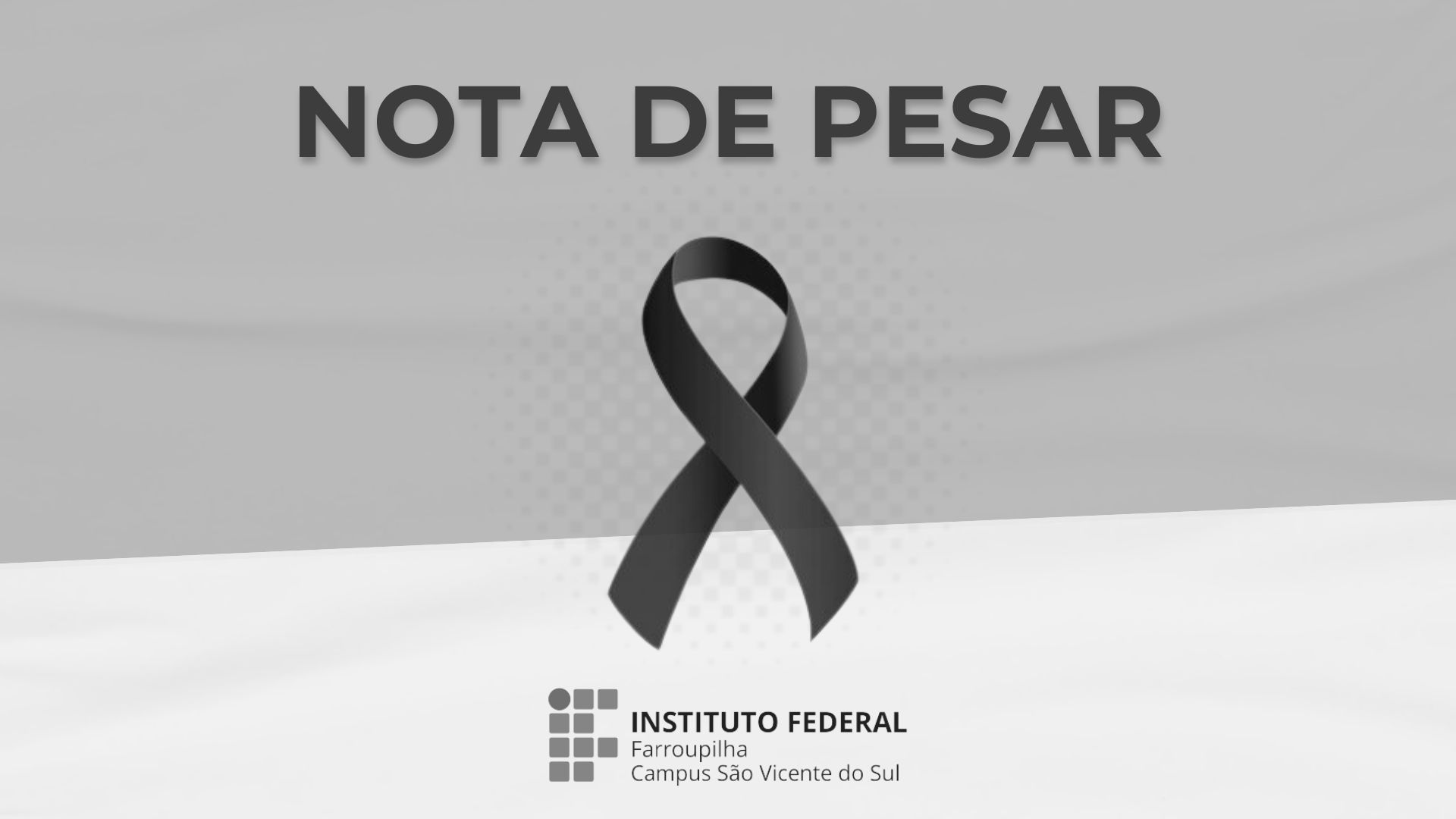 nota de pesar
