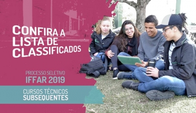 Confirmação de vagas dos cursos técnicos subsequentes vão até 11 de janeiro