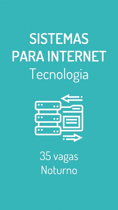 Curso de Sistemas para Internet está com inscrições abertas