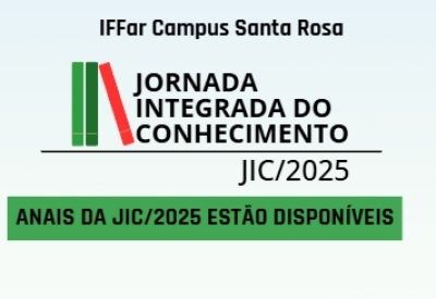 Anais da JIC/ 2025 ja estão disponíveis
