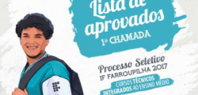 Edital nº 460/2016 - Processo Seletivo para cursos Técnicos de Nível Médio Integrado - Alunos classificados em 1ª chamada