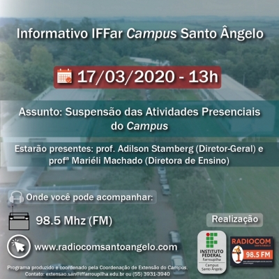 IFFar no Rádio - Informativo IFFar Campus Santo Ângelo