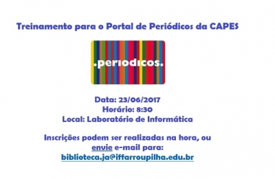 Treinamento Portal de Periódicos da Capes