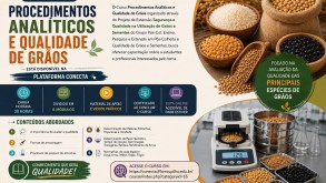 Curso “Procedimentos Analíticos e Qualidade de Grãos” está disponível na Plataforma CONECTA Foto 1