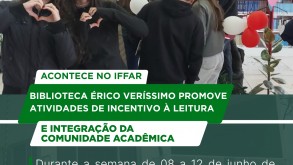 Biblioteca Érico Veríssimo promove atividades de incentivo à leitura e integração da comunidade acadêmica Biblioteca Érico Veríssimo promove atividades de incentivo à leitura e integração da…