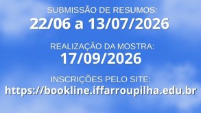 Abertas inscrições para a XV Mostra Técnica do IFFar - Campus Santo Augusto Abertas inscrições para a XV Mostra Técnica do IFFar - Campus Santo Augusto